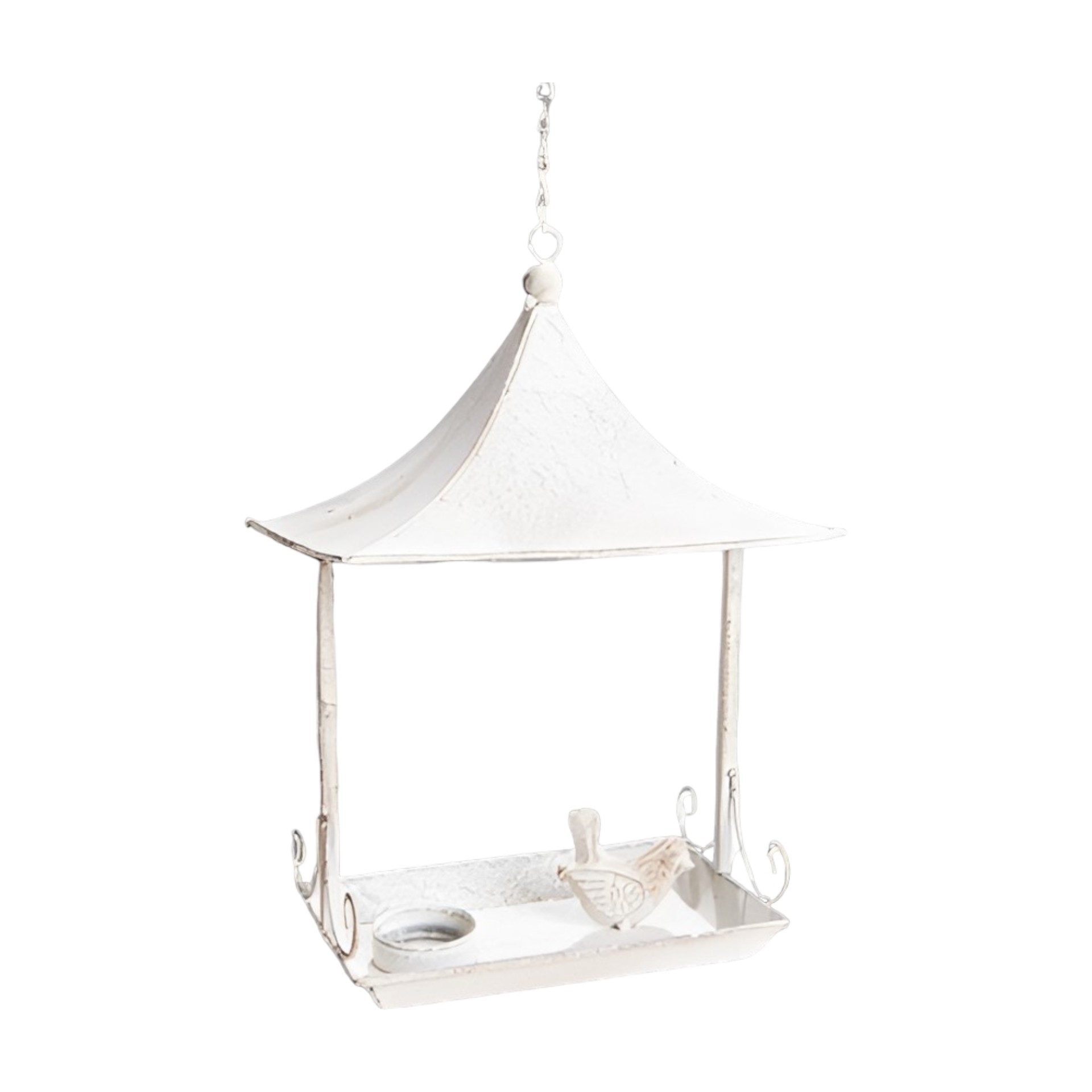 Darstellung von Futterstelle grau rechteckig an Kette