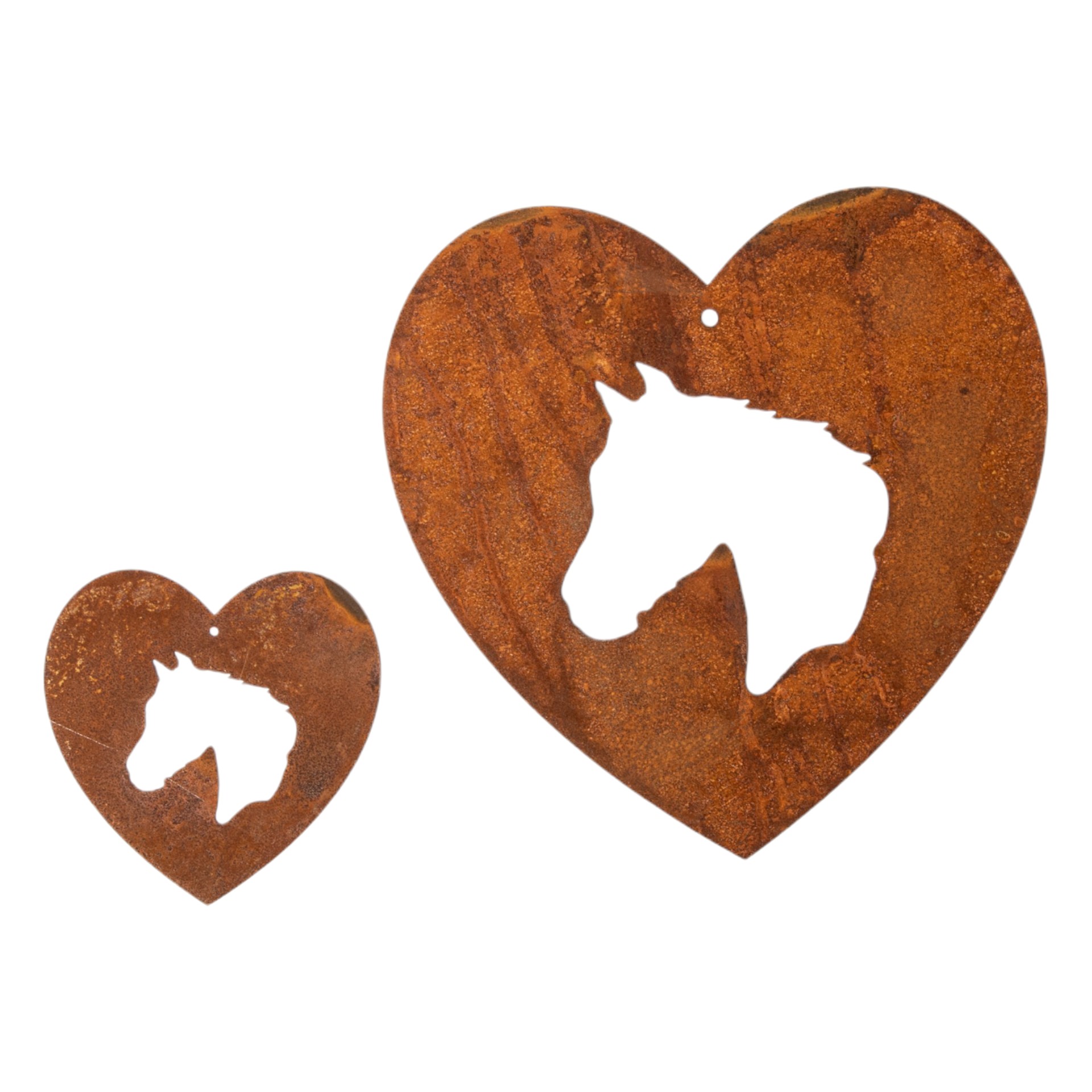 Darstellung von Herz klein mit Pferd z. Hängen