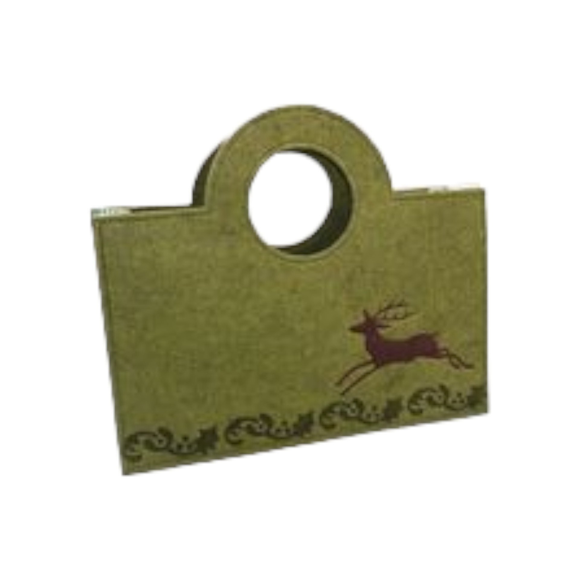 Darstellung von Tasche rechteckig mit Griff grün