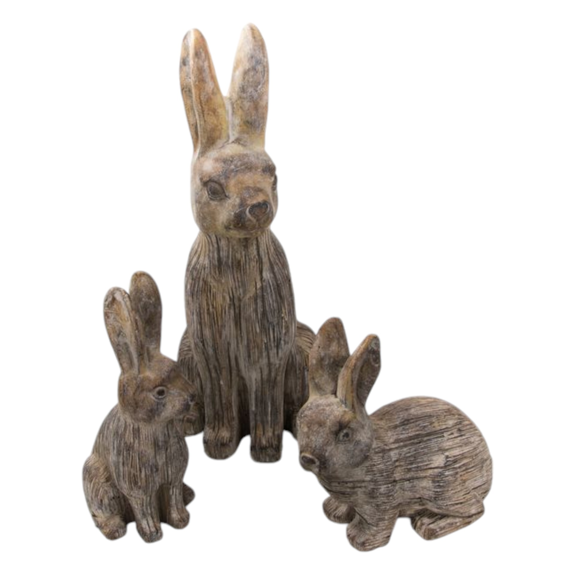 Darstellung von sitzender Hase kl. Zement