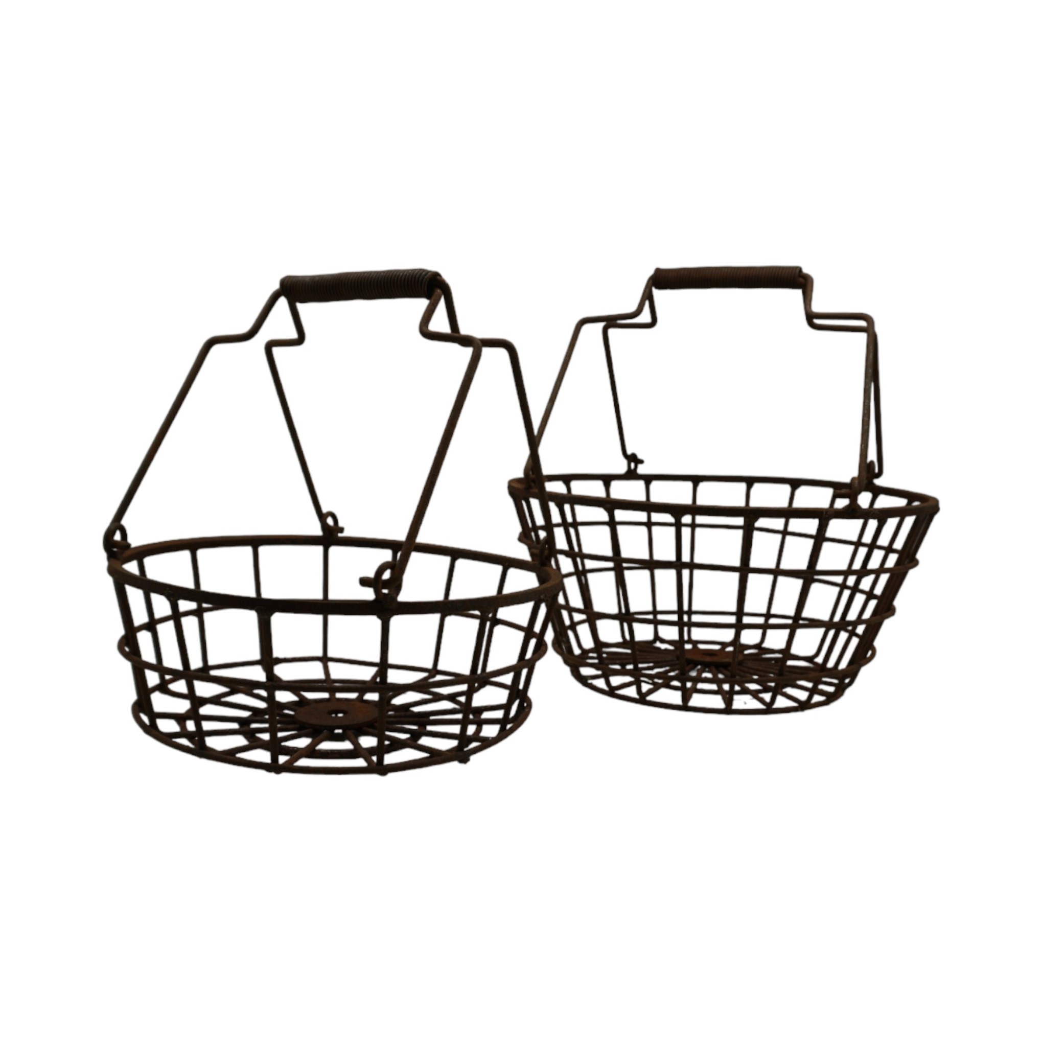 Darstellung von rundes Korbset 2tlg., massiv, rost