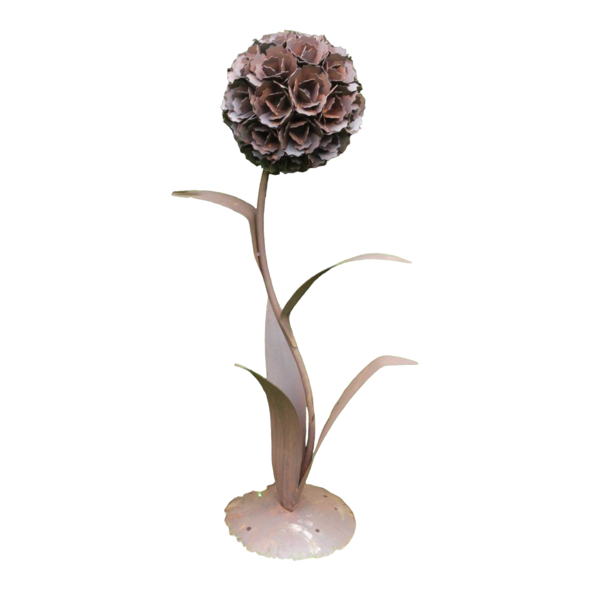 Darstellung von HOT Blume einfach rost z. Stecken m. 5 Blätter