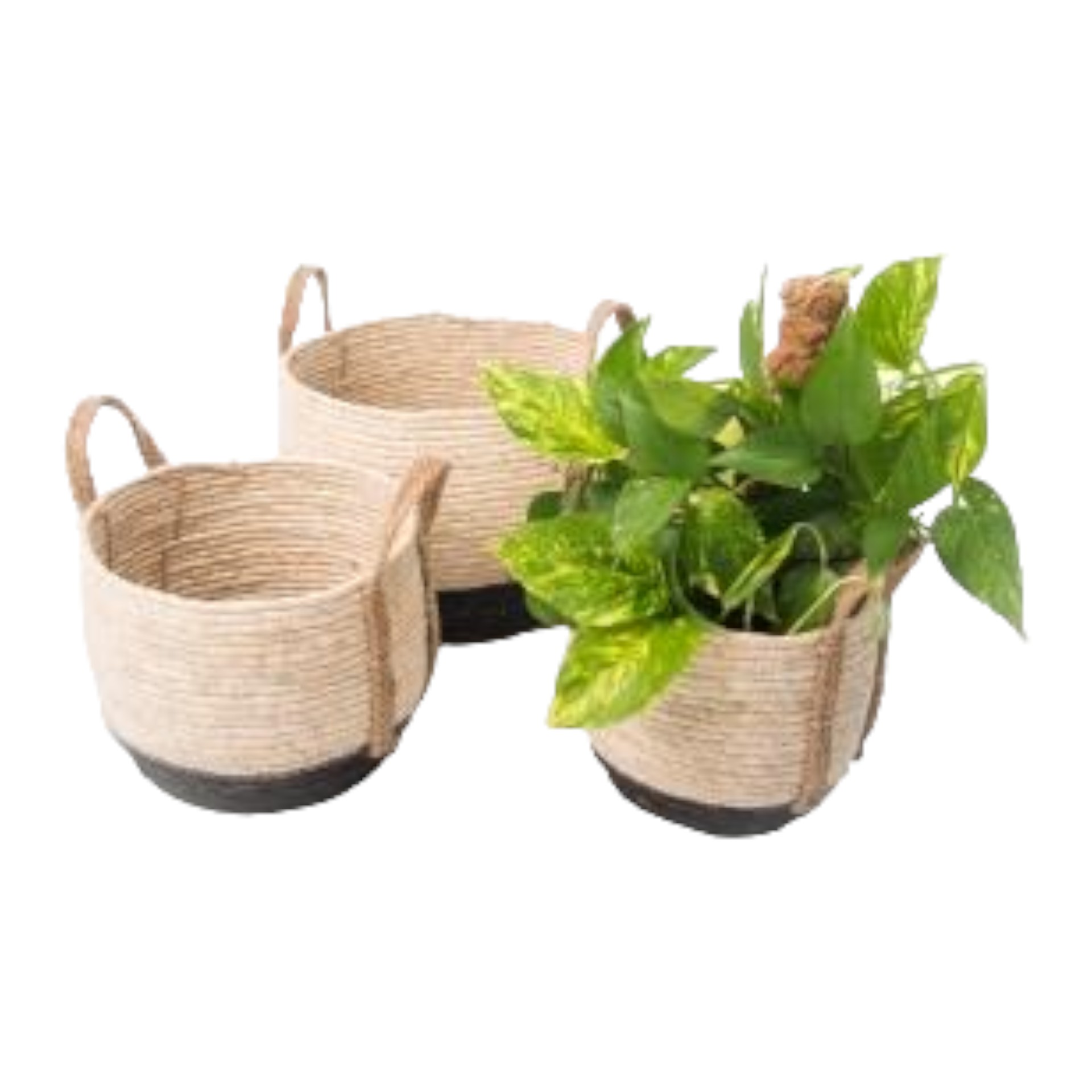 Darstellung von RP Korbset 3tlg.  schwarz, BOHO,  fixer Henkel