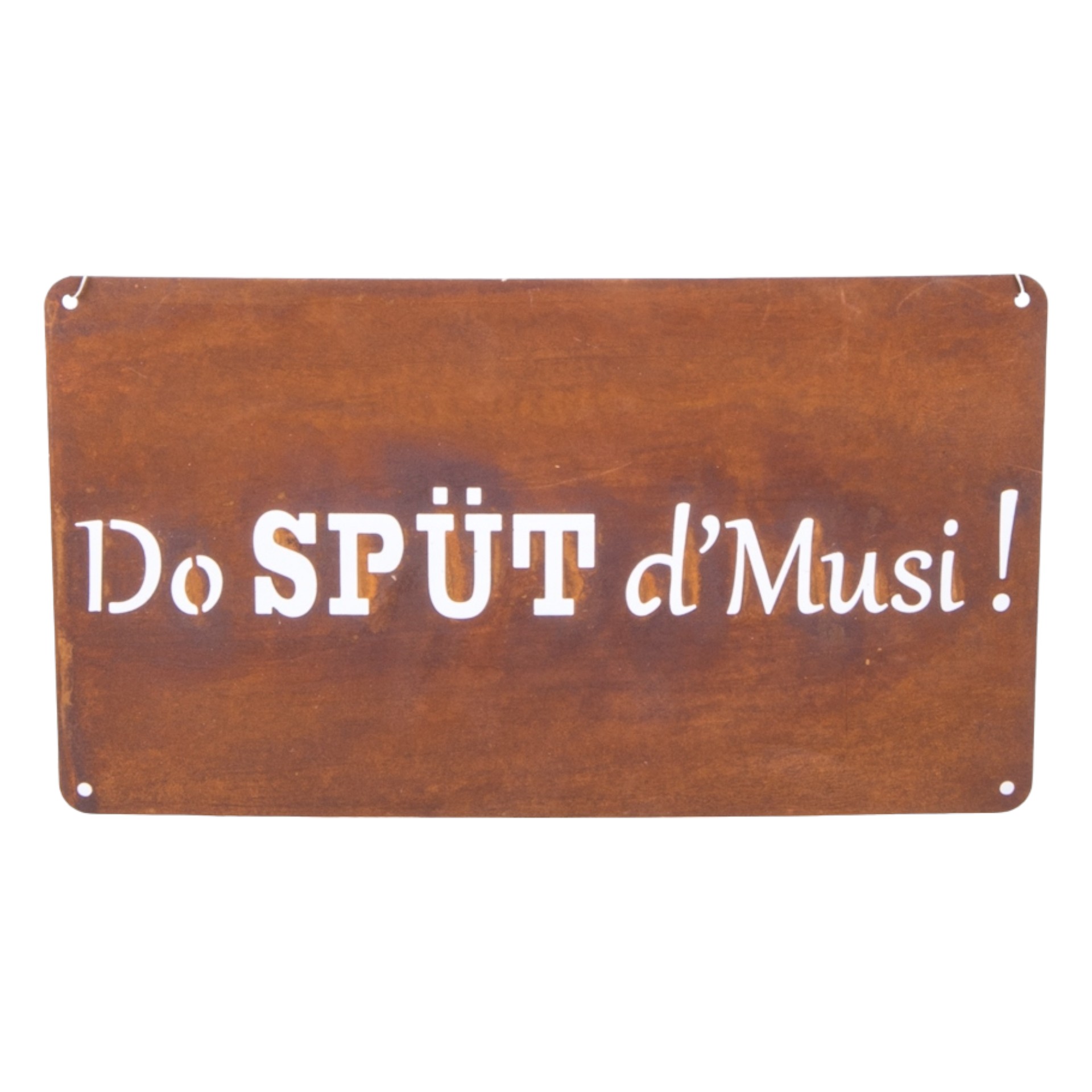 Darstellung von Tafel Do spüt d’Musi! rost