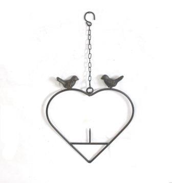 Darstellung von Futterstelle Herz 2 Vögel, 23x42 cm