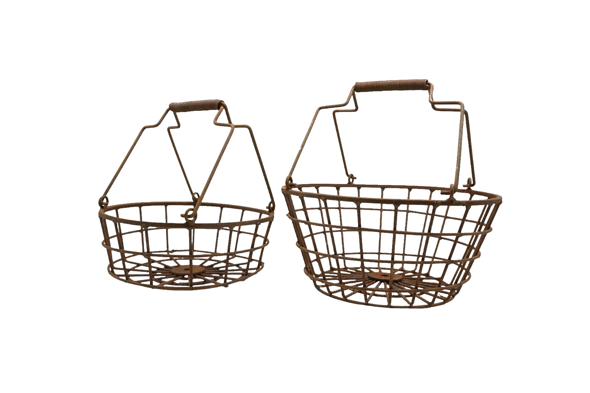 Darstellung von rundes Korbset 2tlg., massiv, rost