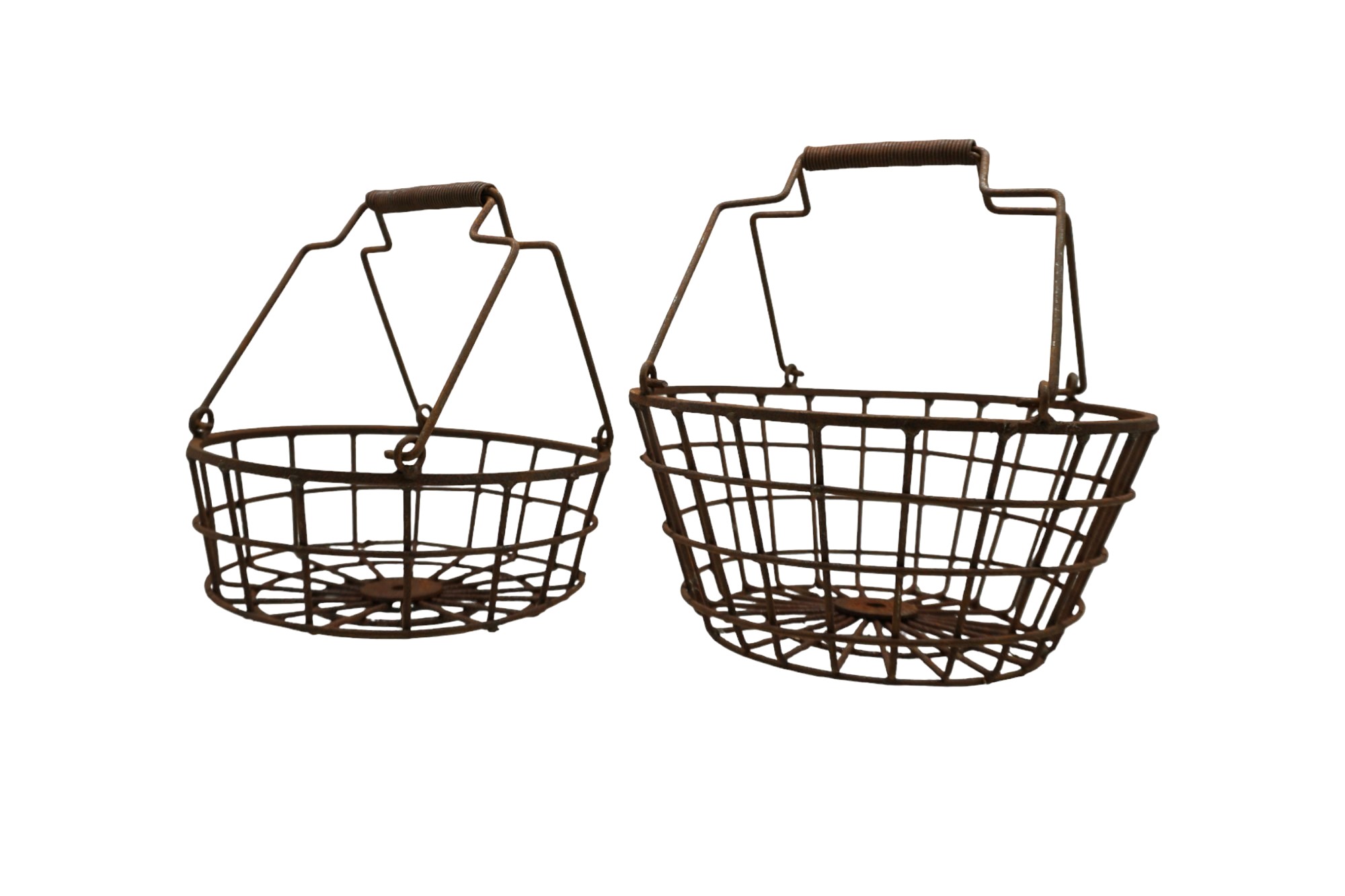 Darstellung von rundes Korbset 2tlg., massiv, rost