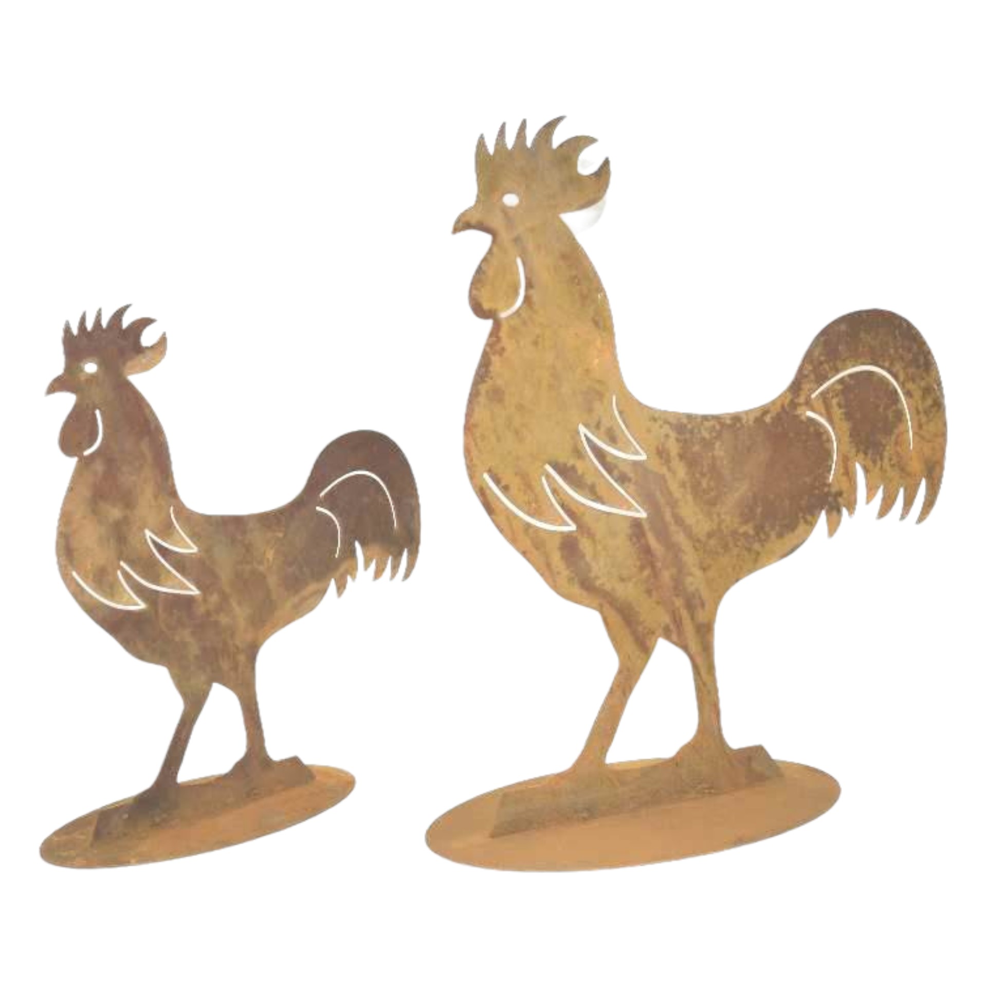 Darstellung von Hahn klein stehend 26,5x30 cm