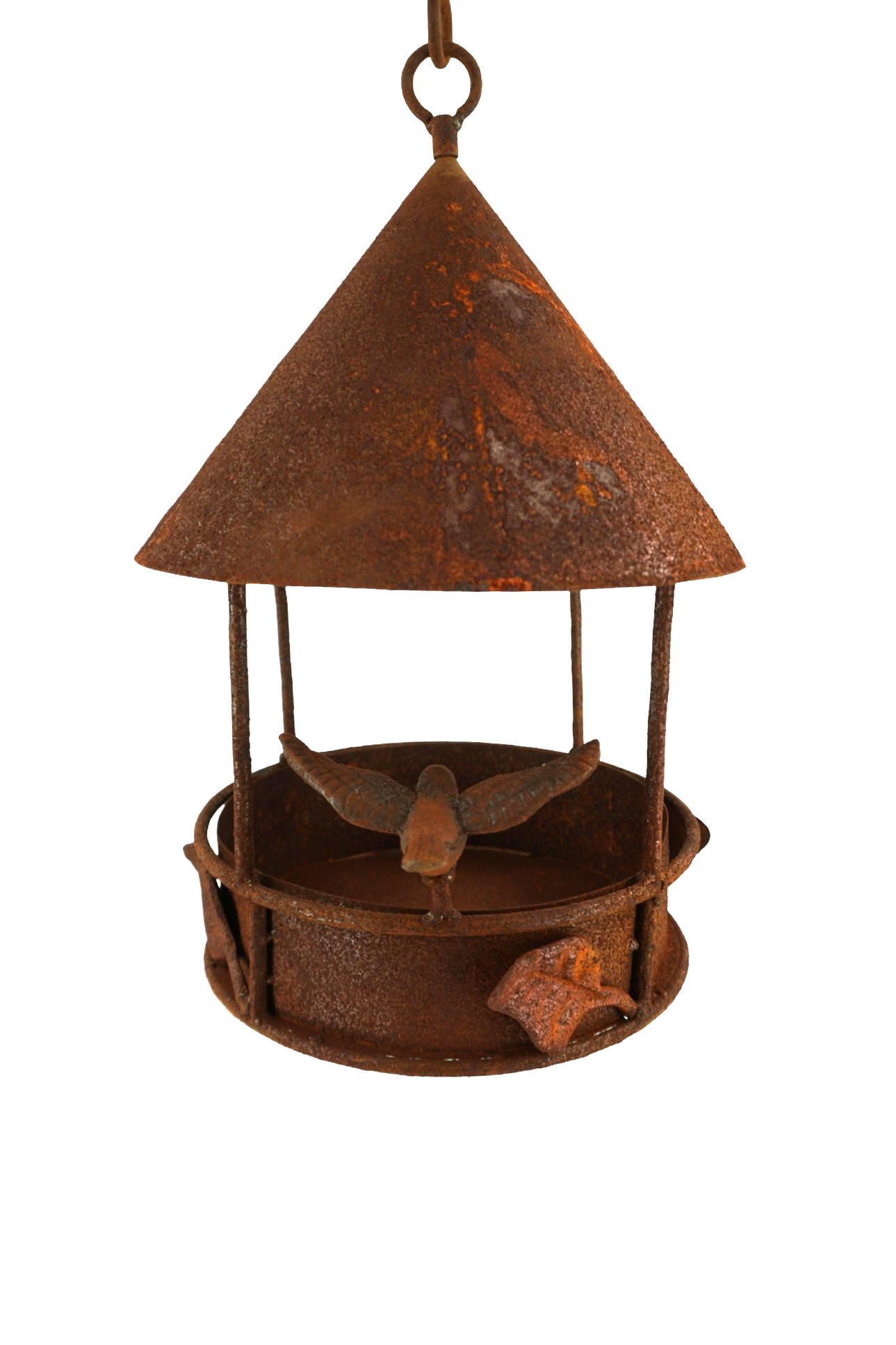 Darstellung von Vogelhaus m. Verzierung, rost