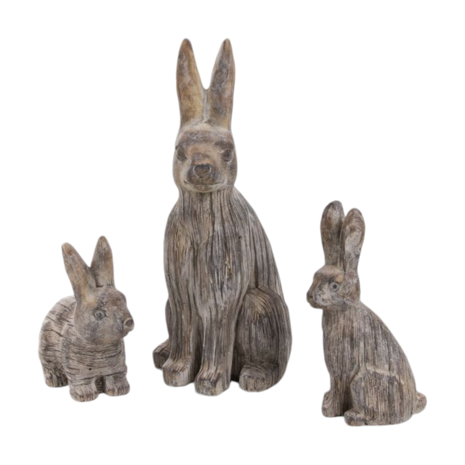 Darstellung von sitzender Hase kl. Zement