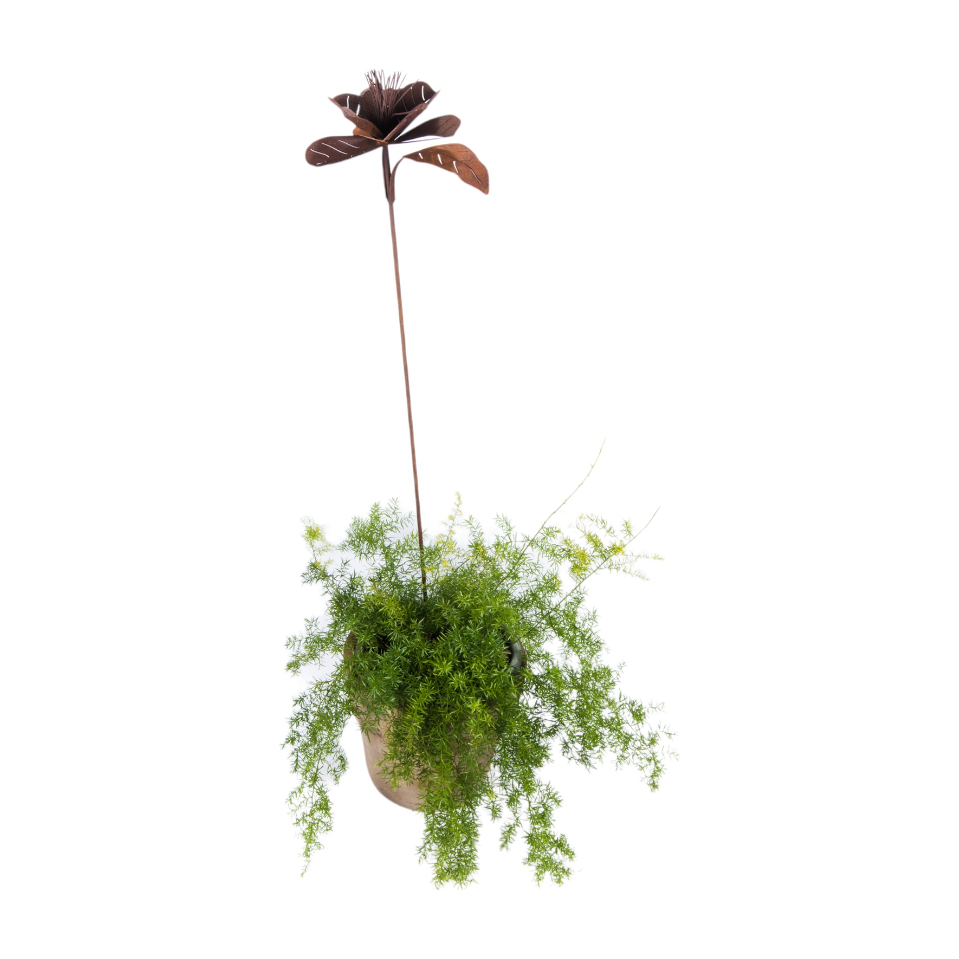 Darstellung von Blume auf Stab mit 2 Blätter 130 cm