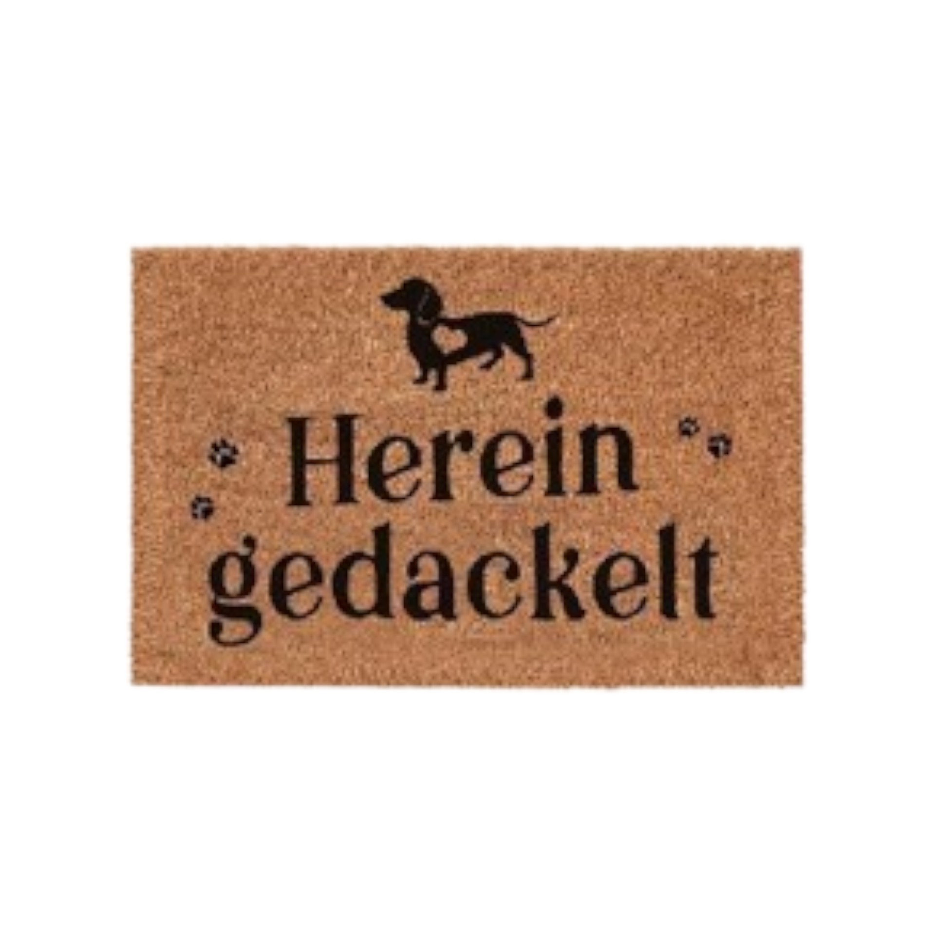 Darstellung von Fußmatte Hereingedackelt