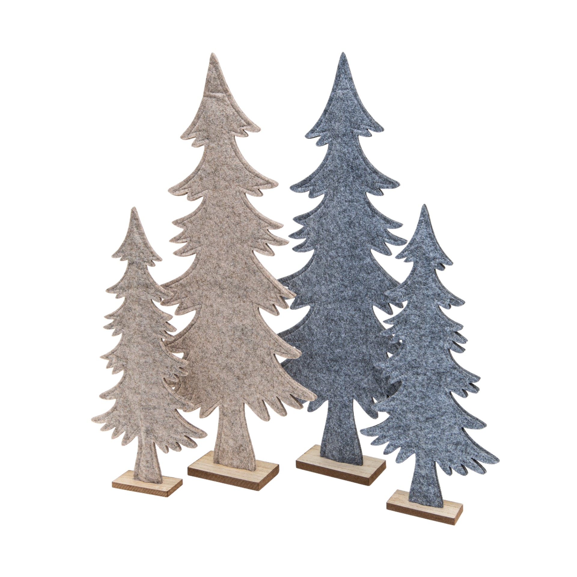 Darstellung von Filzbaum dunkelgrau klein