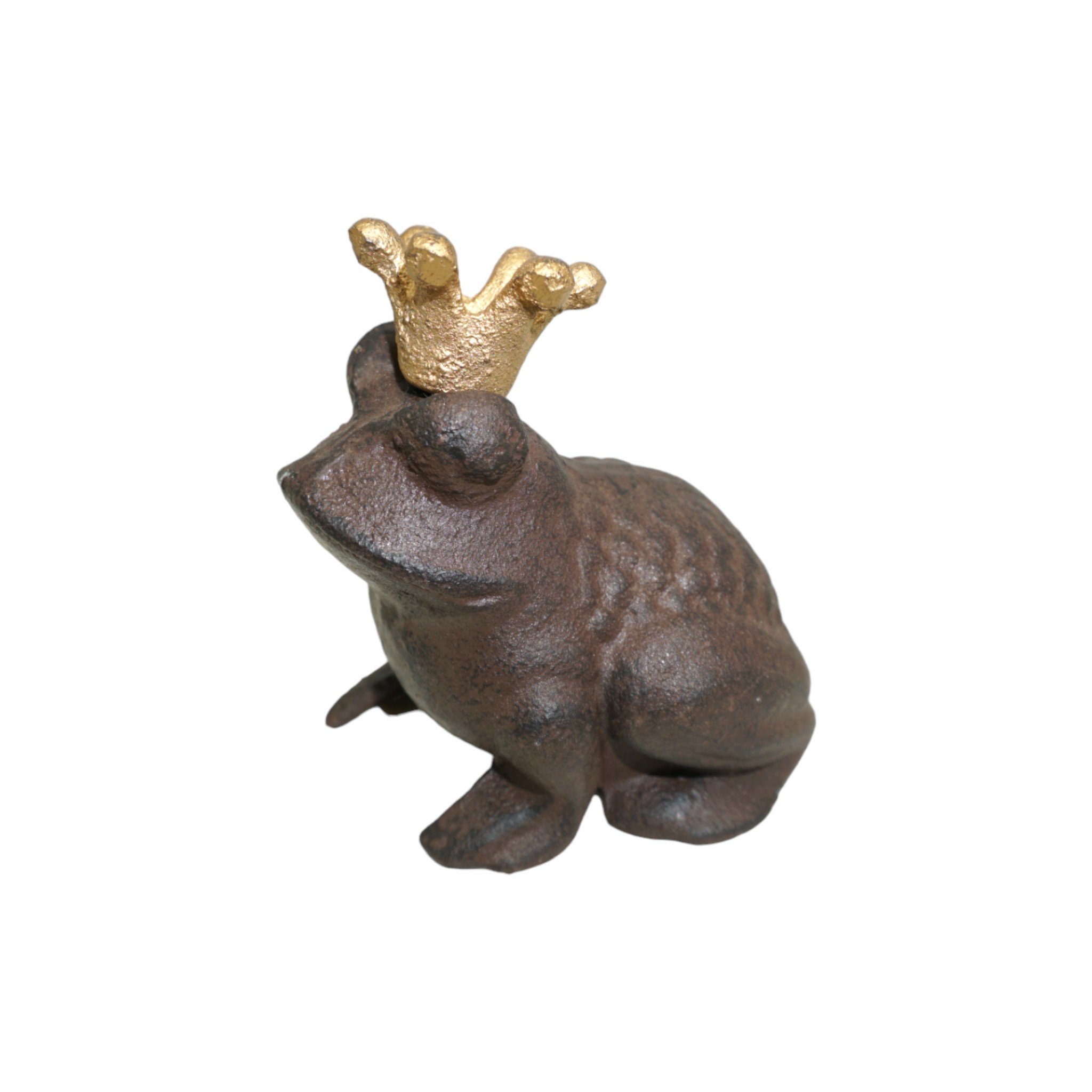 Darstellung von Froschkönig braun mit goldener Krone