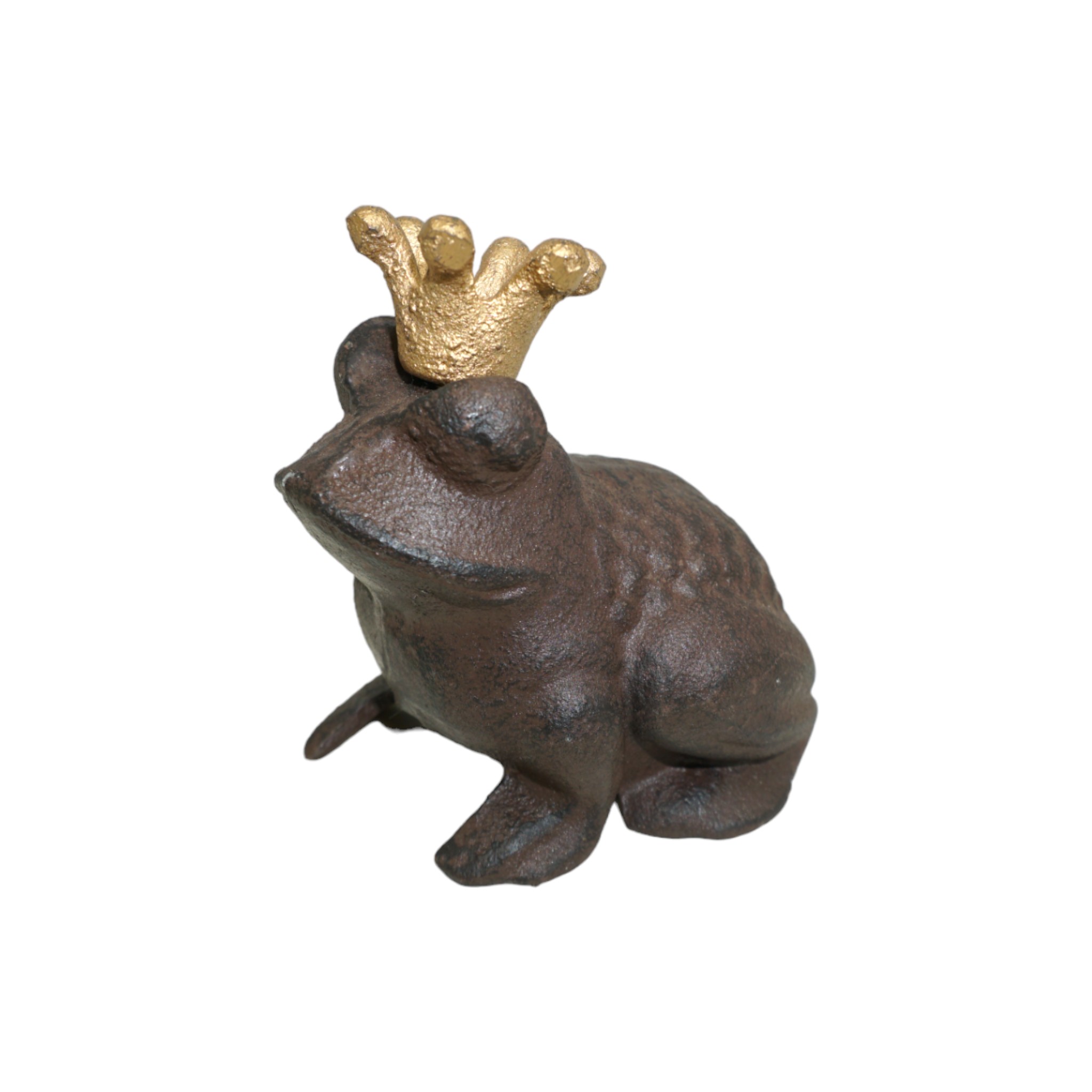 Darstellung von Froschkönig braun mit goldener Krone
